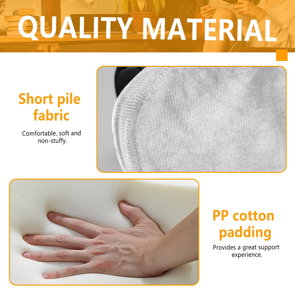 Fatiya Set of 2 Soft Memory Foam Office Chair Arm Covers,Wheelchair Armrest Pads for Elbow & Forearm Pressure Relief - image 4