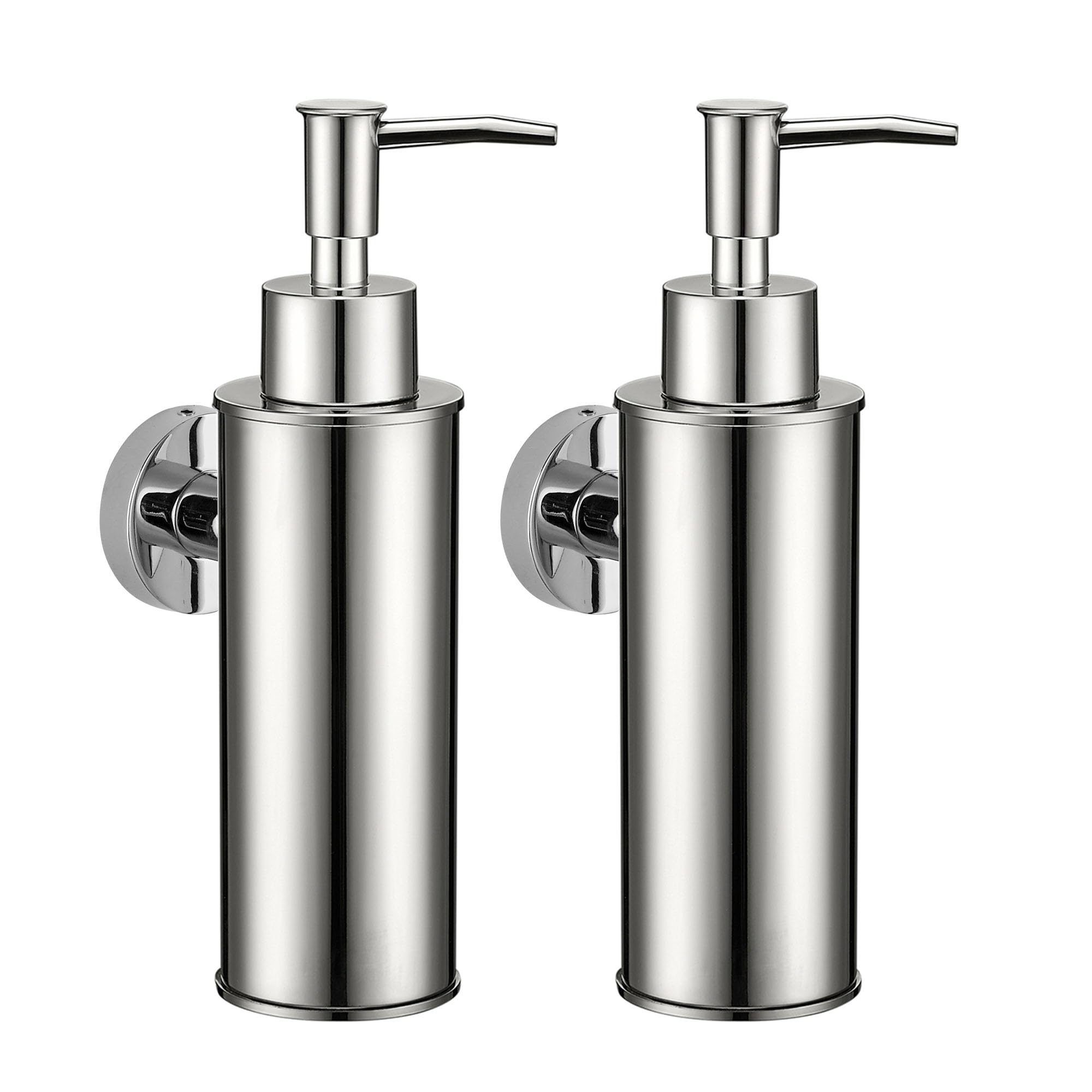 BGL Wall-Mounted Soap Dispenser 2 Pack | 304 Stainless Steel - Chrome