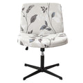 Swivel Chair Slipcover without Armrest Criss Cross Office Chair Cover