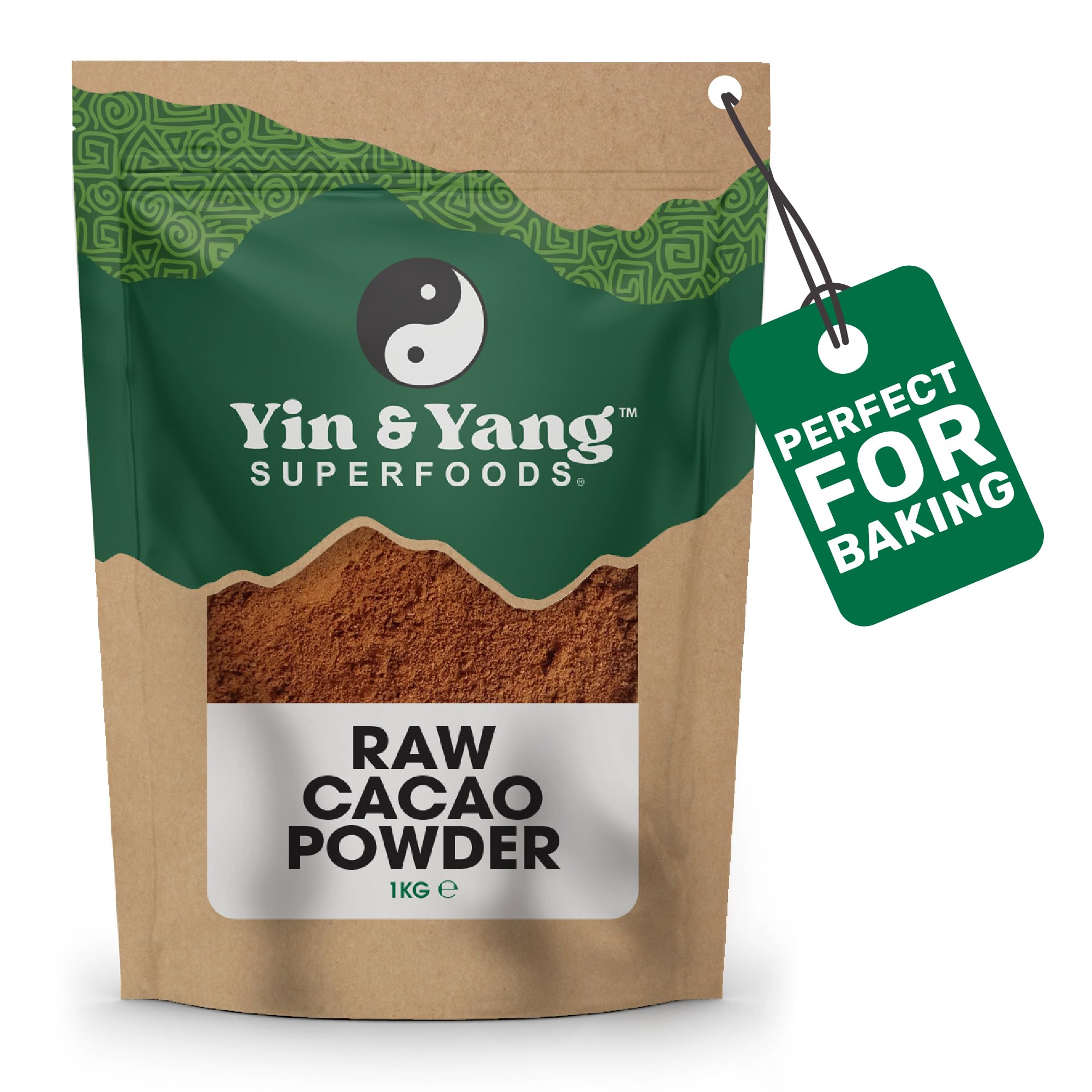 Yin & Yang Superfoods Raw Cacao Powder – 1kg Organic & Ethically Sourced