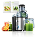 FOHERE 800W Juicer Machine – 75mm Large Feed Chute Fruit Extractor