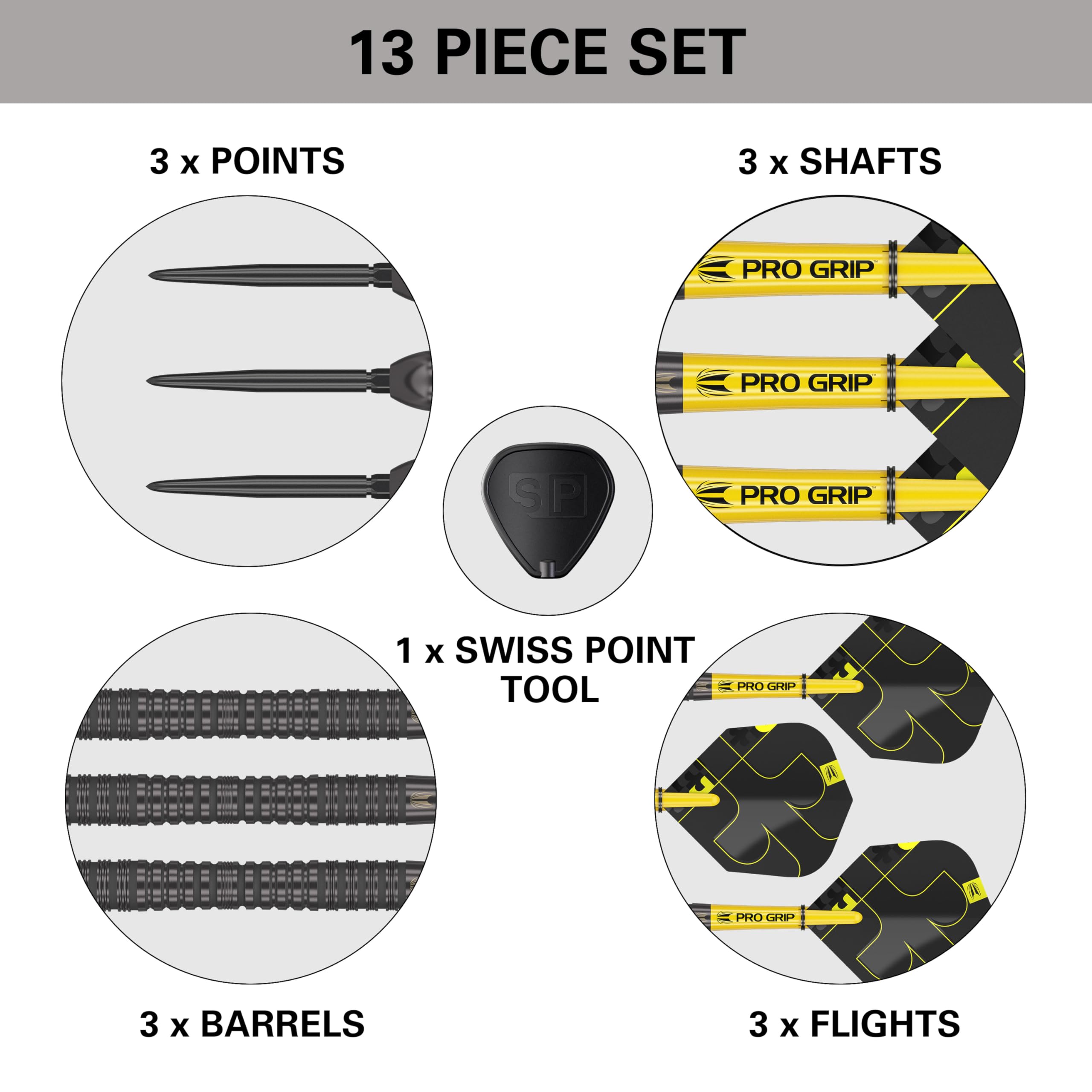 Target Darts Bolide Void 04 Steel Tip Darts - 90% Tungsten, 25g Black