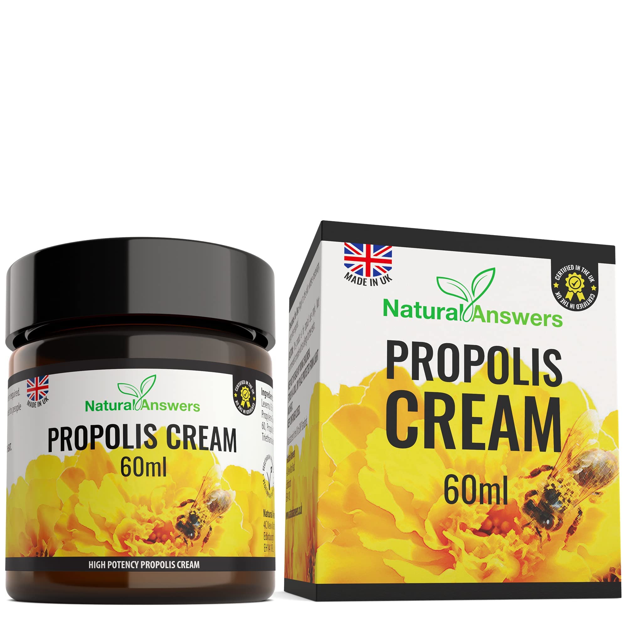 Natural Answers Bee Propolis Cream 60ml – Soothing Balm for Dry Skin