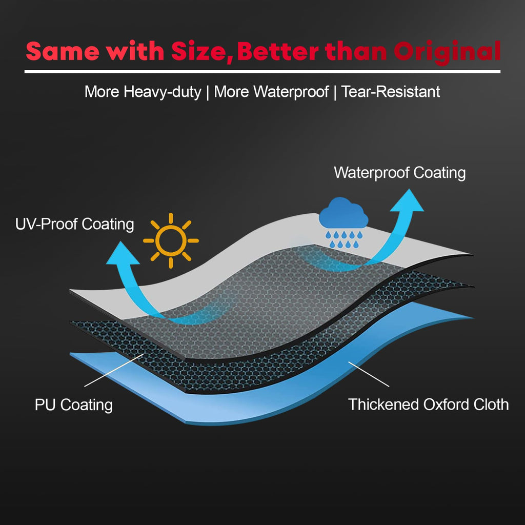 Zettum 208cm BBQ Grill Cover | Waterproof 600D Oxford for Weber 600 Series