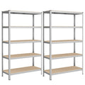 SONGMICS 5-Tier Heavy-Duty Steel Shelving Units, Set of 2 – 750kg