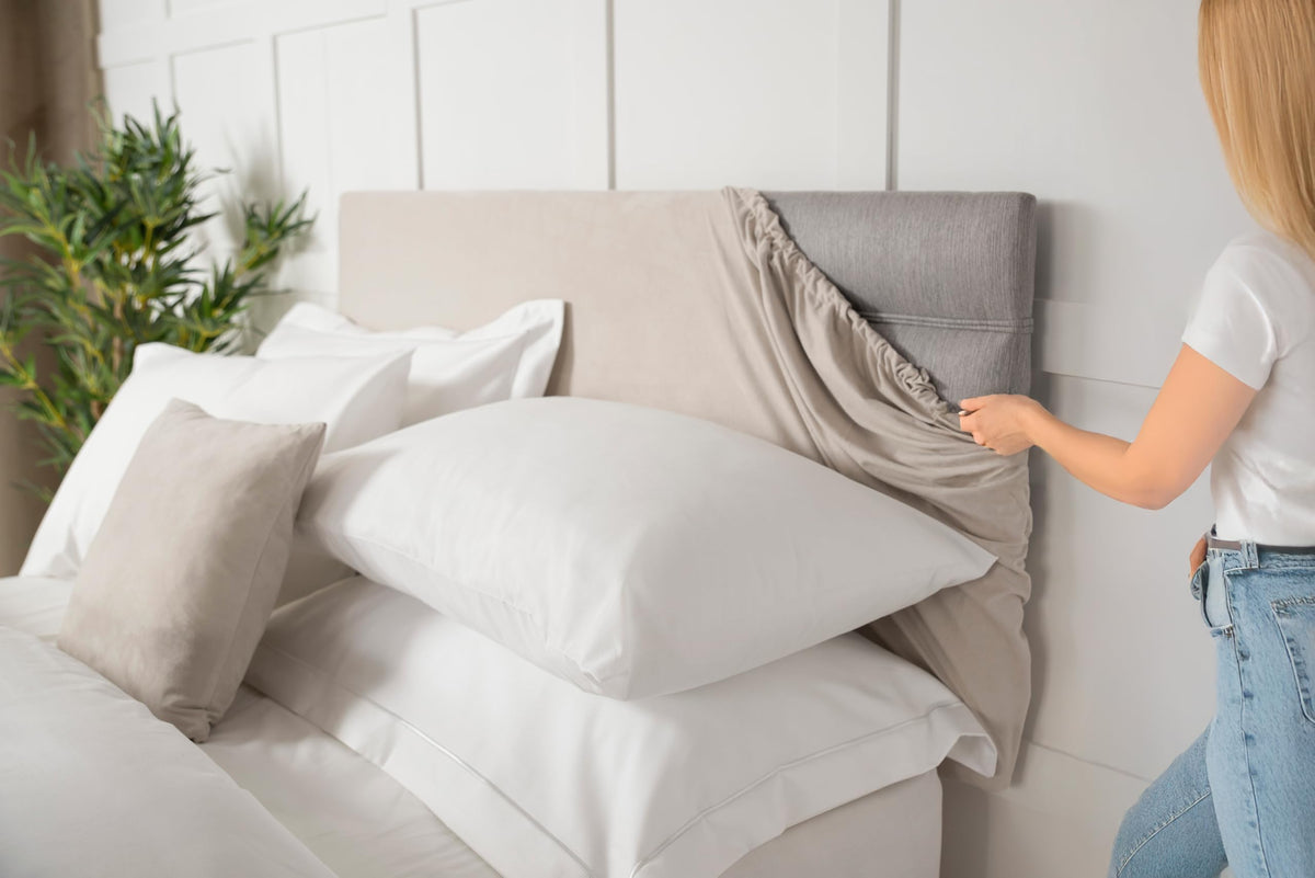 Belledorm Headboard Wrap Charcoal, Double