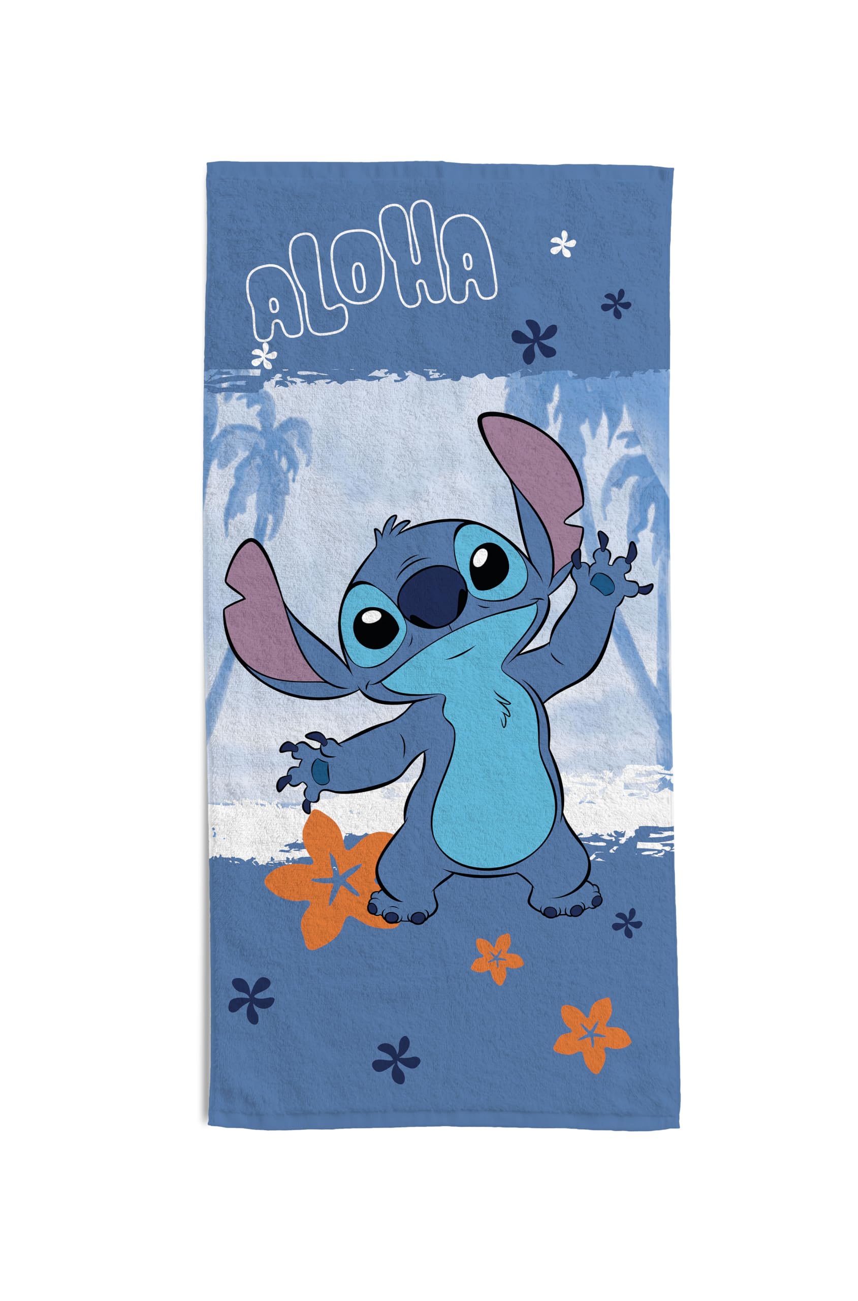 Disney Stitch Beach Towel – 100% Cotton Soft Pool Towel, 70x140 cm