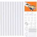 MUDEELA Cable Trunking – 4m Cable Raceway Management Kit, White