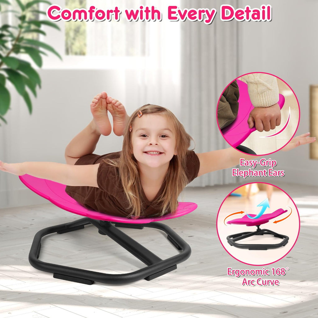 TERRAMUS Elephant Swivel Chair – 360 Sensory Sit and Spin Toy for Kids