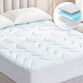 EHEYCIGA Single Memory Foam Mattress Topper - Cooling Gel & Deep Pocket