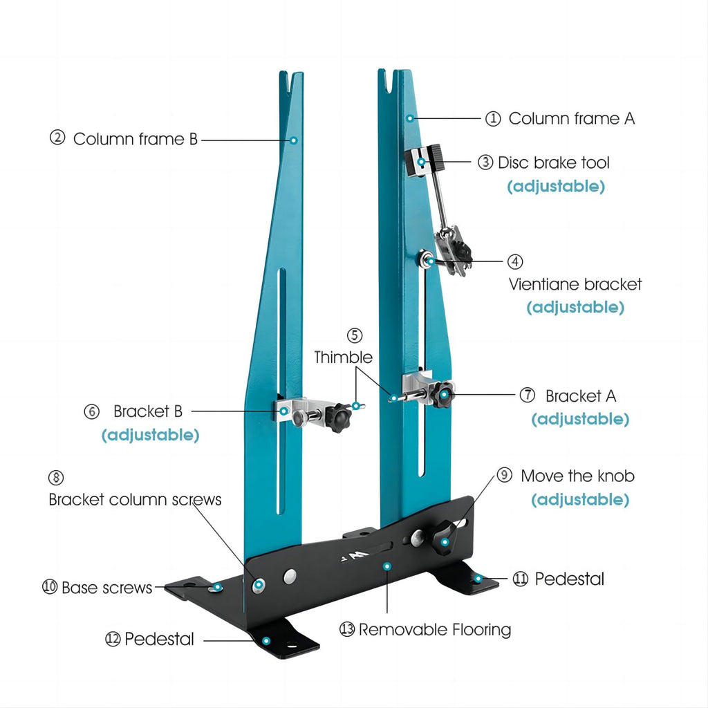 Mimoke Bicycle Wheel Truing Stand | Carbon Steel Bike Rim Calibration Tool