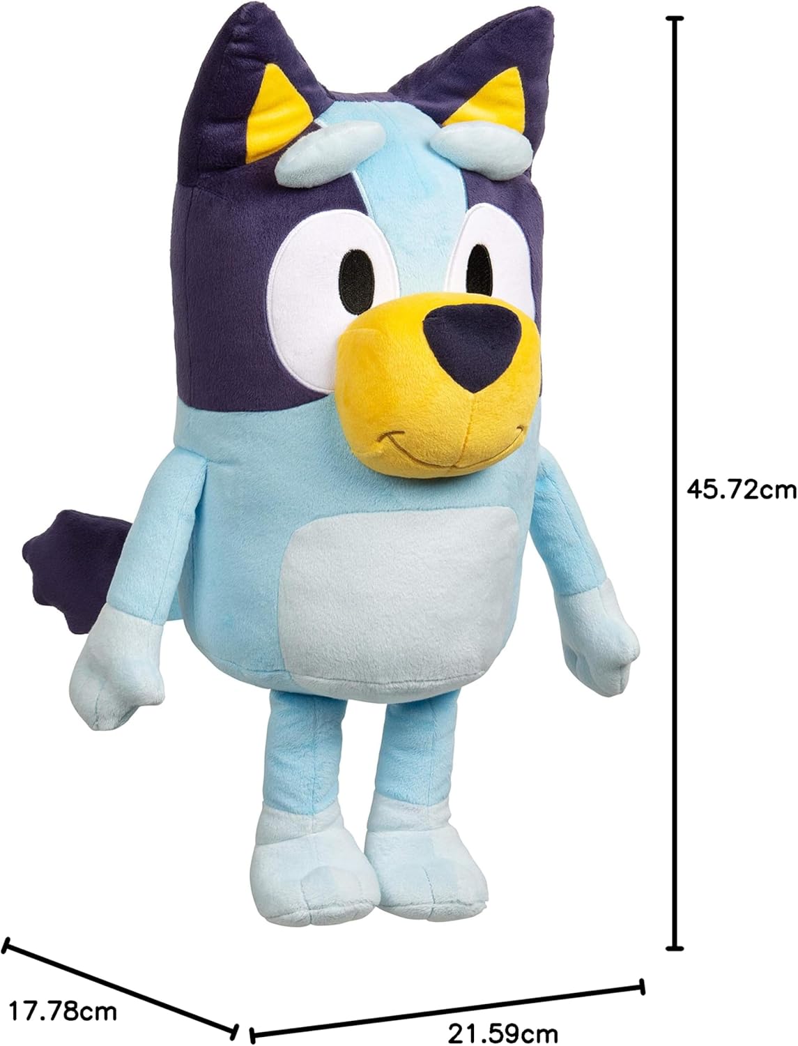 Snaps Bluey Extra Large 18 Inch Plush – Soft Cuddly Stuffed Animal Toy