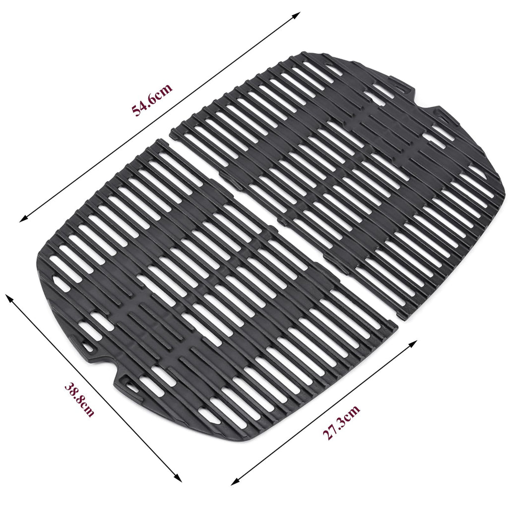 GFTIME Cast Iron Cooking Grates for Weber Q200 Q2000 Series | 7645
