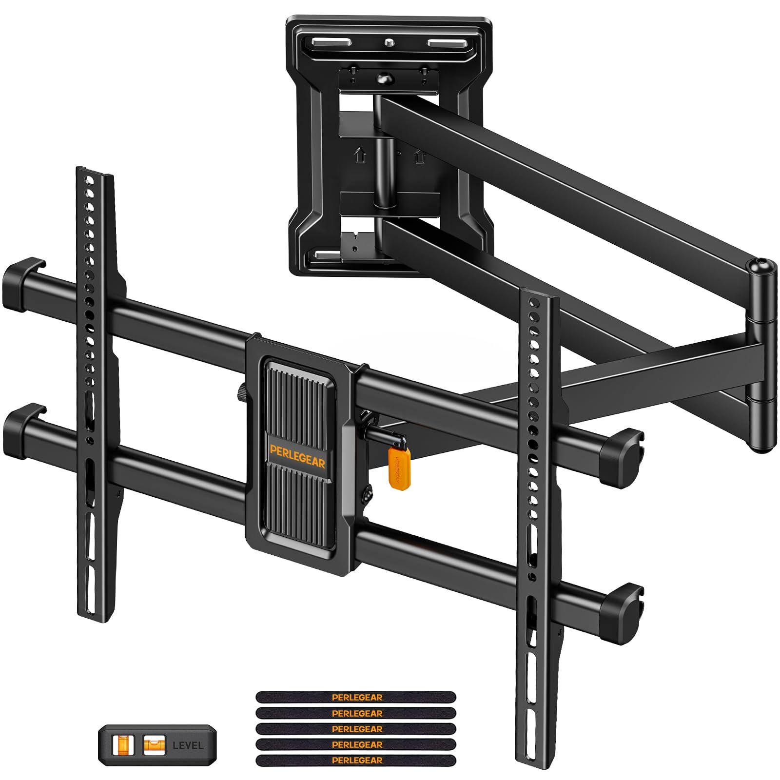 Perlegear Long Reach TV Wall Bracket – 700mm Swivel Corner Mount for 32-65"