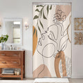 Jolof Store Boho Shower Curtain – Abstract Girl Face Polyester 120x180 cm
