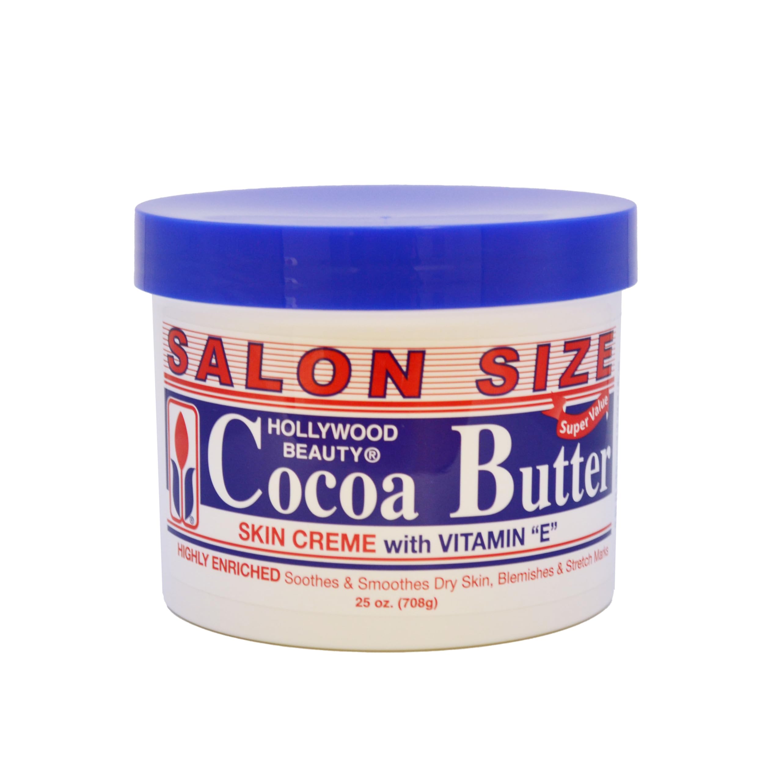 Hollywood Beauty Cocoa Butter Skin Crème – Moisturizing 25 oz Tub