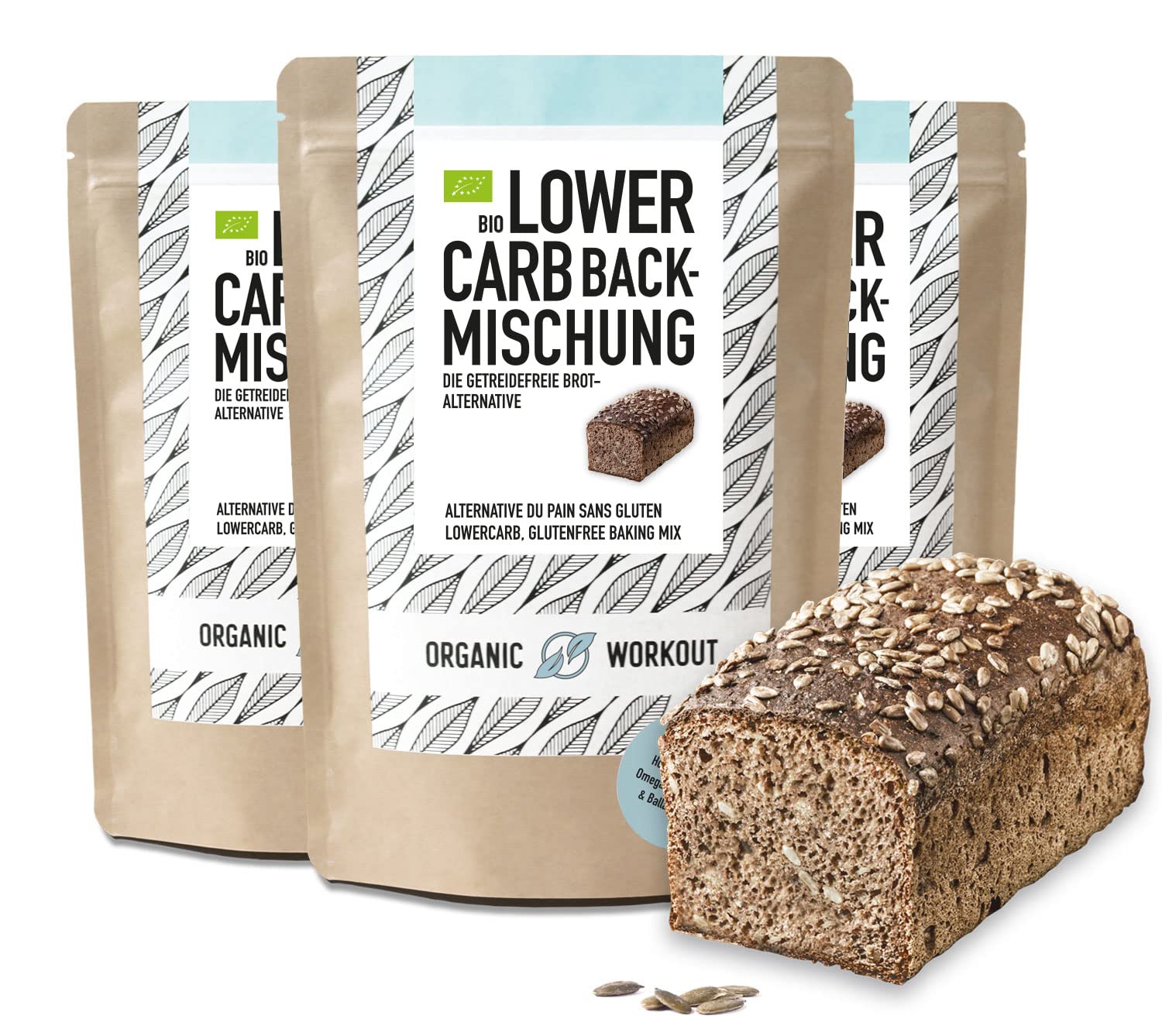 Low-Carb Bread Mix – 3 Pack Organic Keto & Vegan Baking Mix