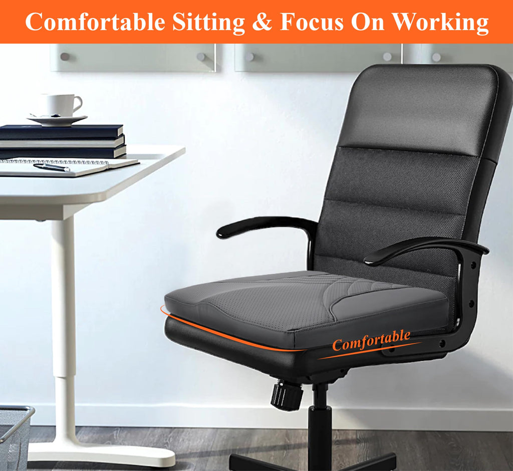 kingphenix Memory Foam Car Seat Cushion for Driving and Office Chair Use