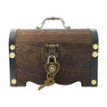 Spldsun Vintage Wooden Treasure Chest – Retro Jewelry Box with Heart Lock