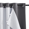 PONY DANCE Thermal Blackout Curtains - Insulated Tab Top Pair, 64x68