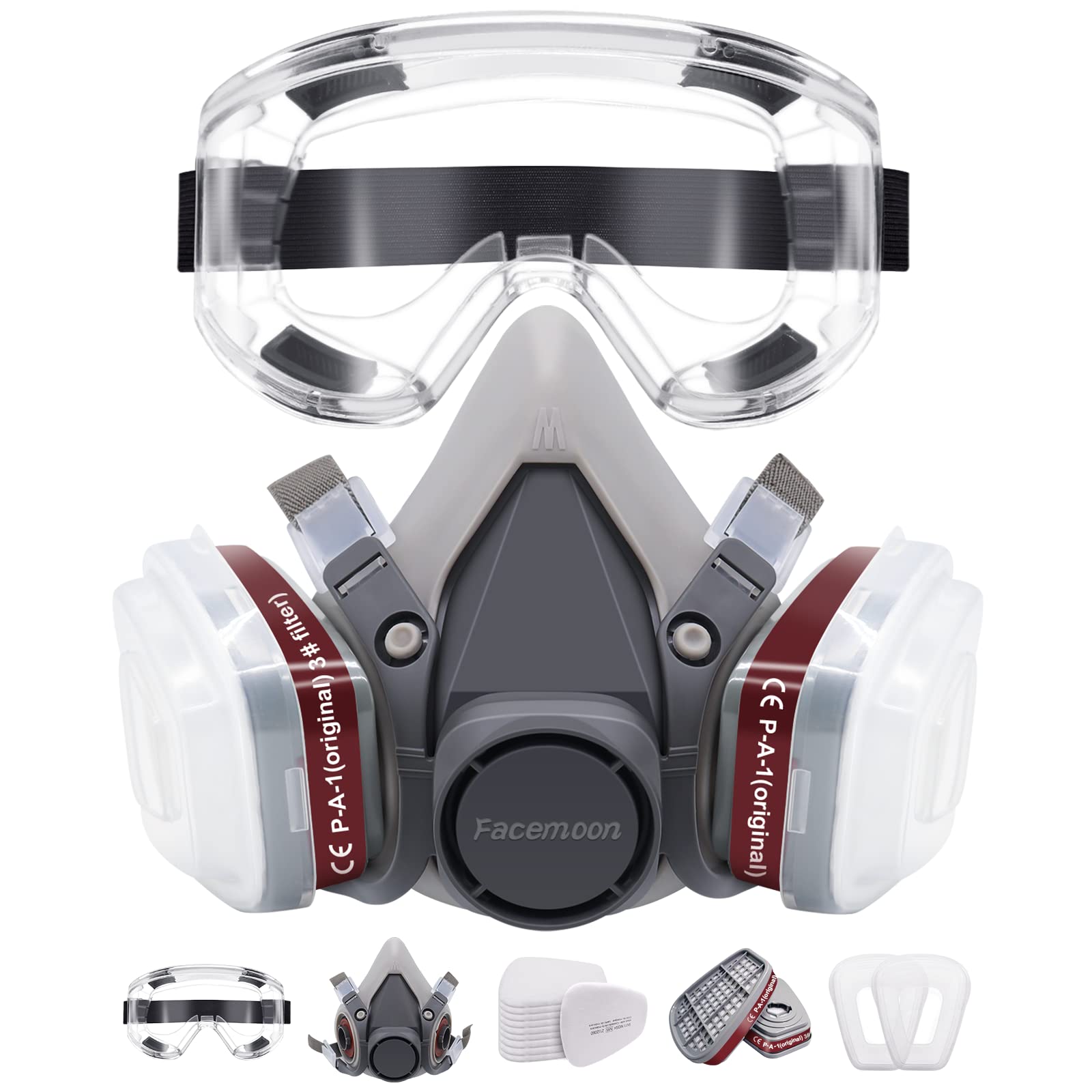 Respirator Mask | Safety Gas Mask with Filter for Painting