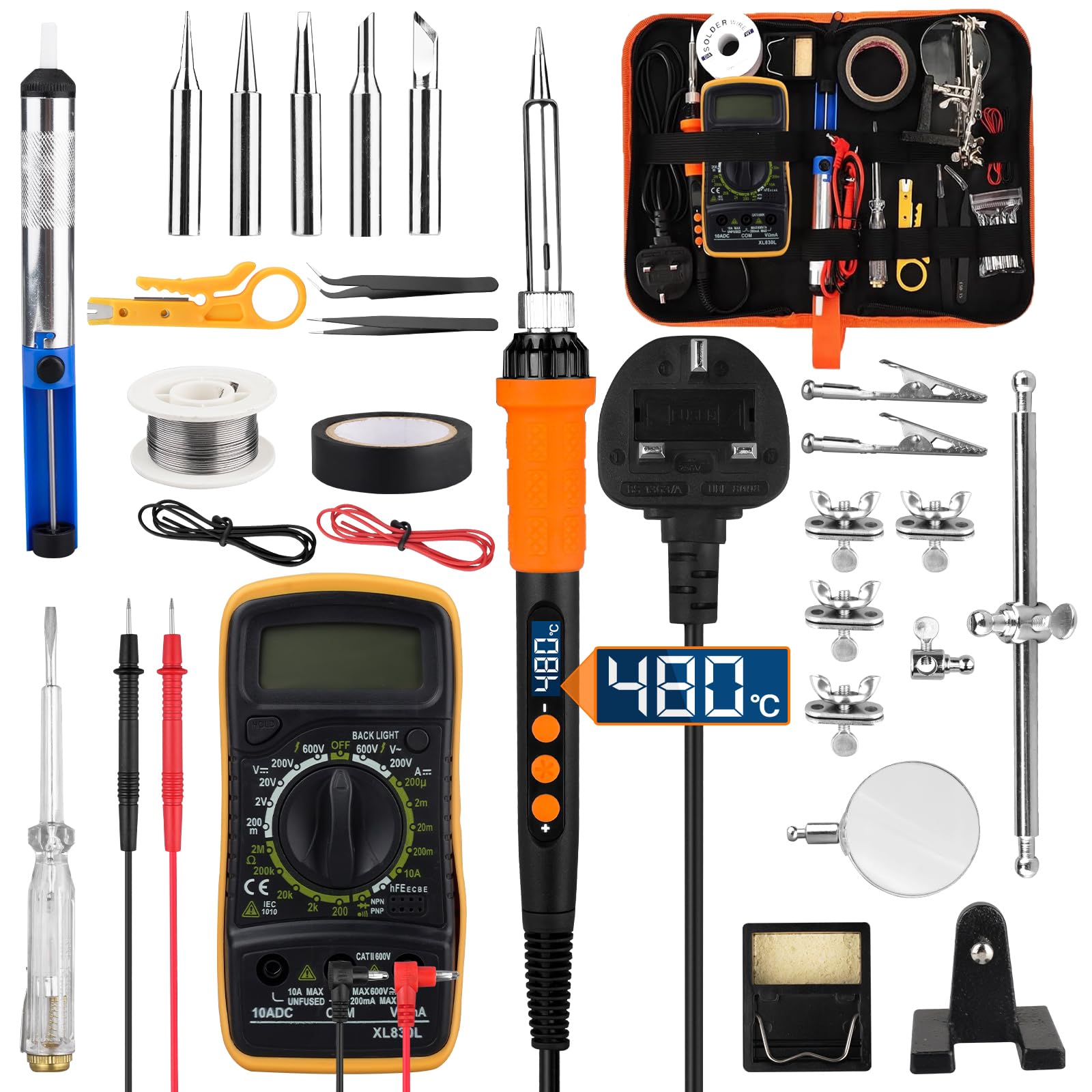Jolof Store 90W Soldering Iron Kit | 180-480°C LCD Adjustable Temp