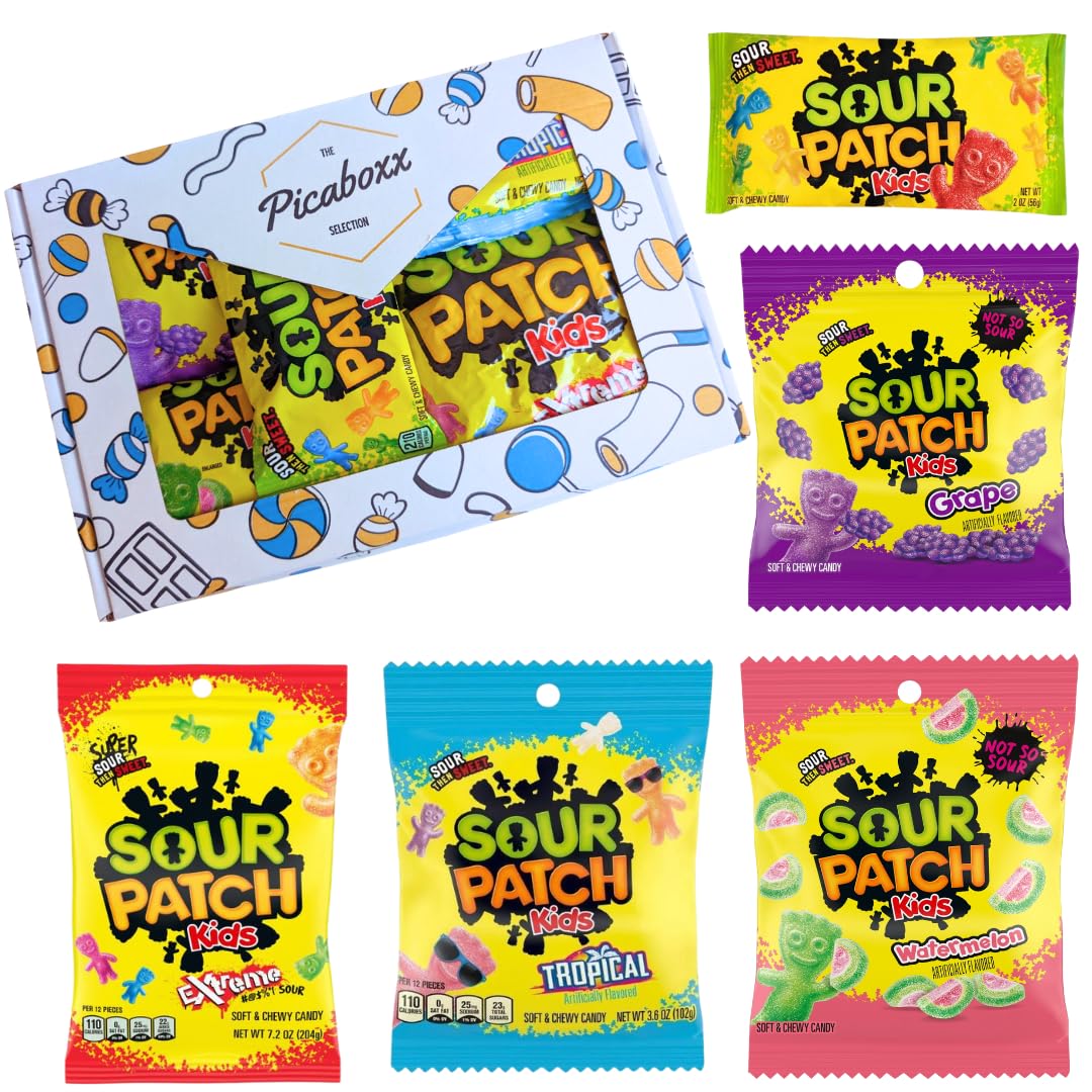 Sour Patch Kids American Candy Gift Box - Vegan & Halal Sweets - 600g