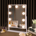 Hansong Hollywood Vanity Mirror with 9 LED Bulbs and 10X Magnification