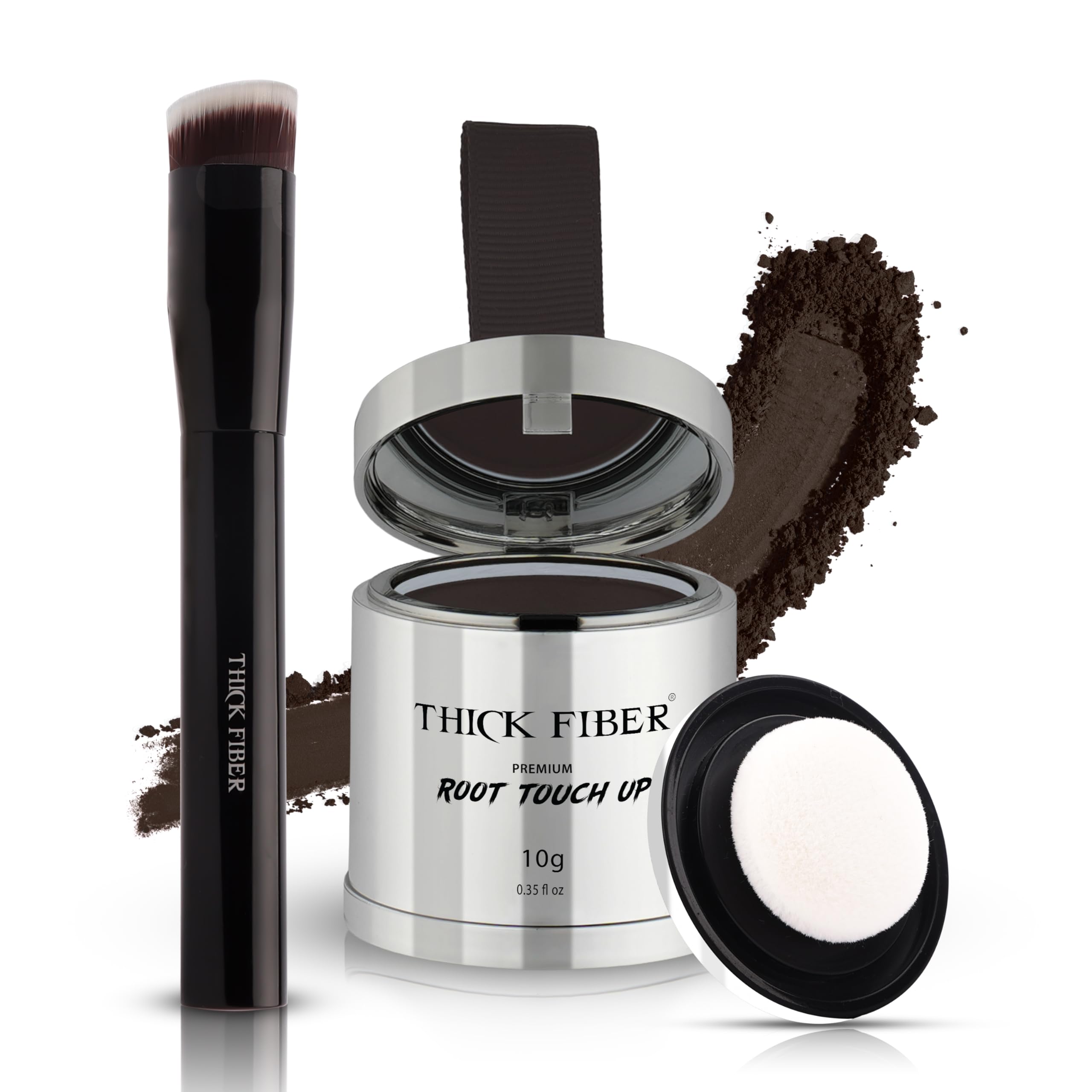 THICK FIBER Root Touch Up & Hairline Powder - Water Resistant (10g)