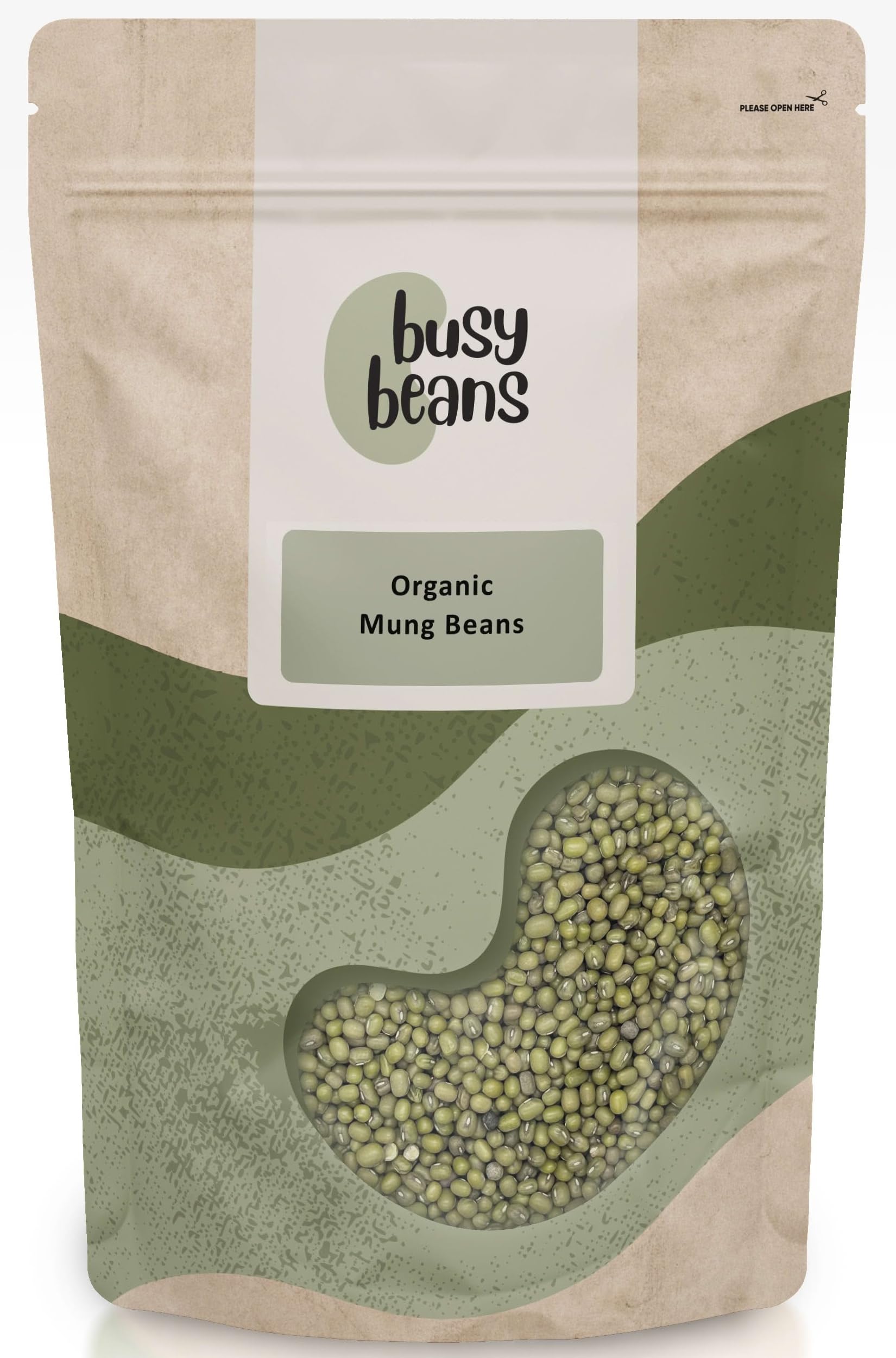 Busy Beans Organic Mung Beans – Soil Association Certified - 2kg