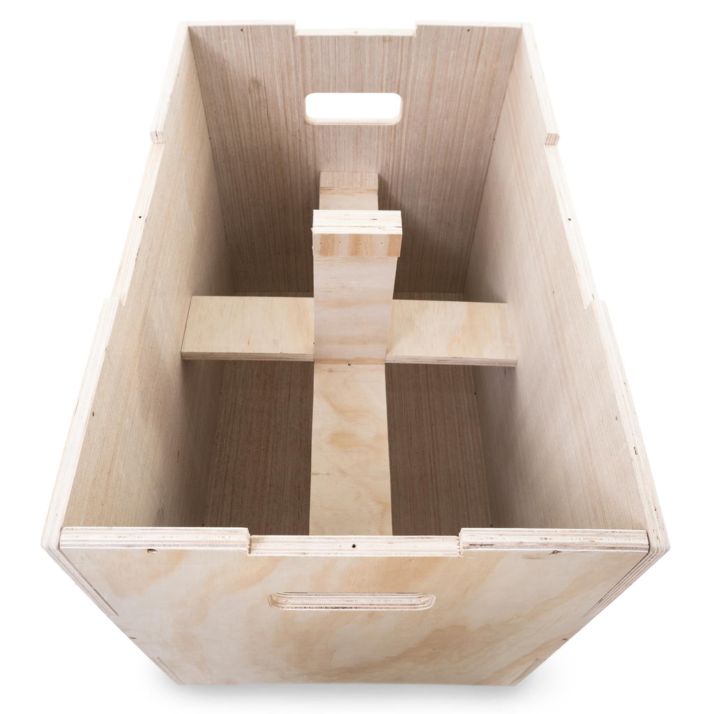 ProsourceFit 3-in-1 Wood Plyometric Jump Box | 24x20x16 Plyo Box