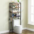 CAPHAUS Over The Toilet Storage Rack, 4-Tier Bathroom Organizer Shelf Over Toilet with Adjustable Shelf and Basket - image 1