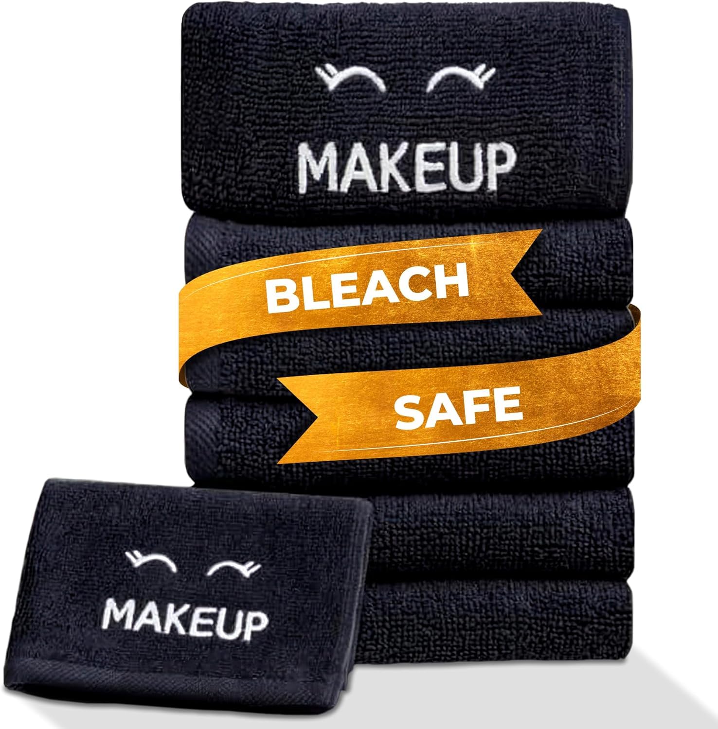 Jolof Store Makeup Remover Face Towels – 6 Pack Bleach Safe Cotton Cloths