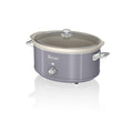 Swan Retro Slow Cooker | 6.5L Ceramic Pot with Keep Warm - Grey