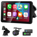 7" Wireless Apple CarPlay & Android Auto Screen with Camera