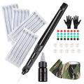 Stigma Hand Poke Tattoo Kit | Aluminum Alloy Pen with 20 Sterile Needles
