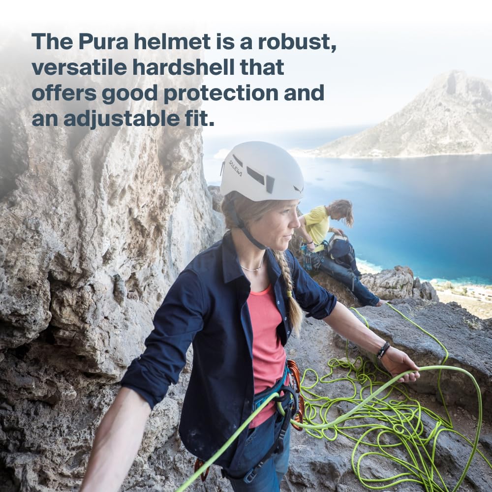 Salewa Pura Climbing Helmet – Dark Grey Hardshell Safety Gear L/XL
