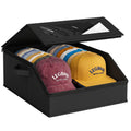 SONAMBULO Hat Storage Box for Baseball Caps, Stackable, Holds 24 Black - image 1