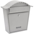 Burg-Wachter Wall Mounted Post Box – French Grey Galvanised Steel
