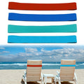 4 Pack Towel Bands, Beach Towel Clips for Pool & Cruise Chairs Elastic Sunbed Towel Craber Windproof Towel Holder Strap for Beach Chair - image 1