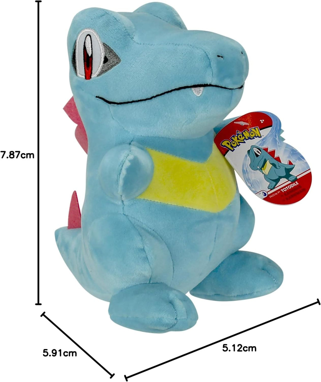 Pokémon Totodile 8-Inch Plush Toy – Snaps Collectible Stuffed Animal