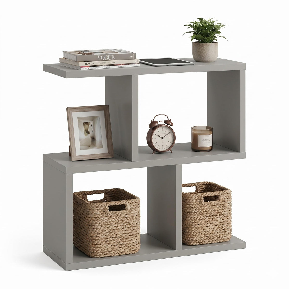 Narrow Side Table Eden 60, Slim Bedside Table, 2 Tier Sofa End Table with Storage Shelf, Small Accent Table, Plant Stand for Living Room, Bedroom - image 3