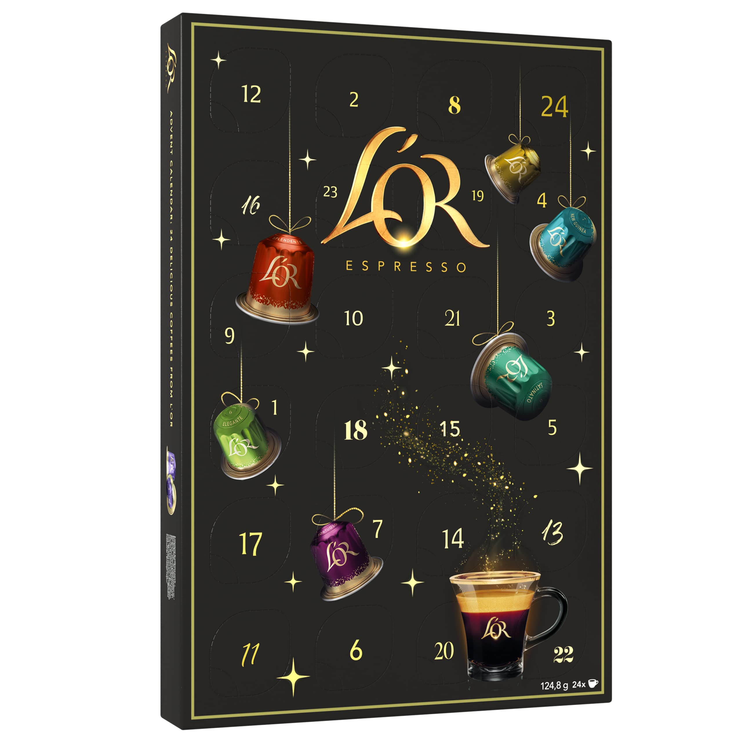 L'OR Coffee Pod Advent Calendar | 24 Nespresso Compatible Capsules