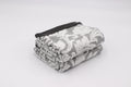 Lex's Linens Floral Jacquard Guest Towels - 600gsm Turkish Cotton - Grey