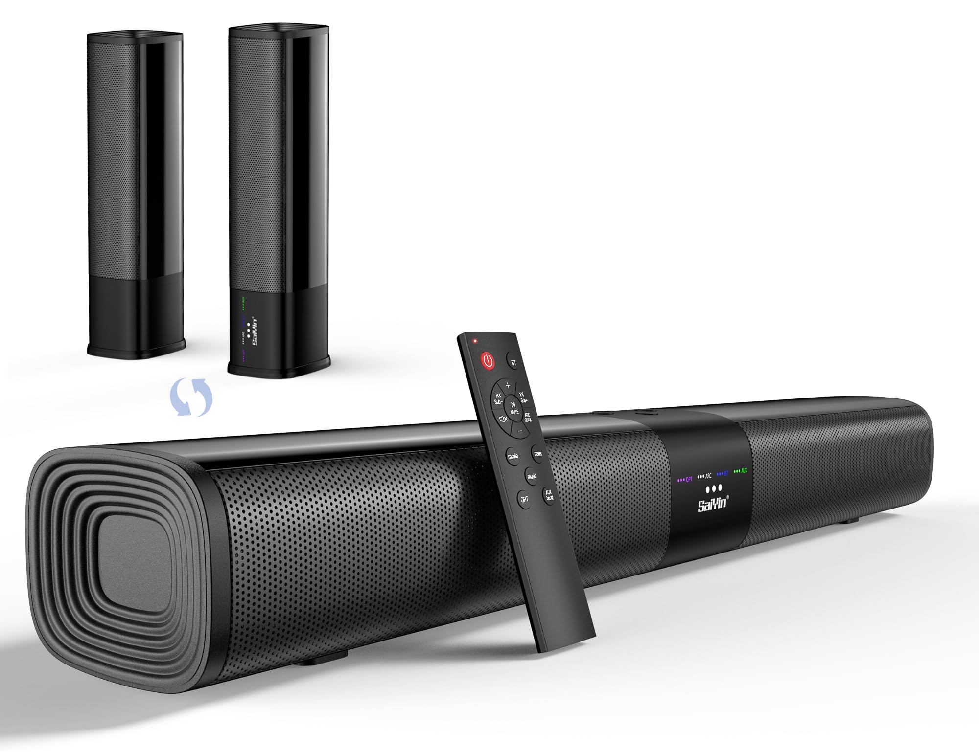 Saiyin TV Soundbar | 50W Bluetooth 5.3 Surround Sound System