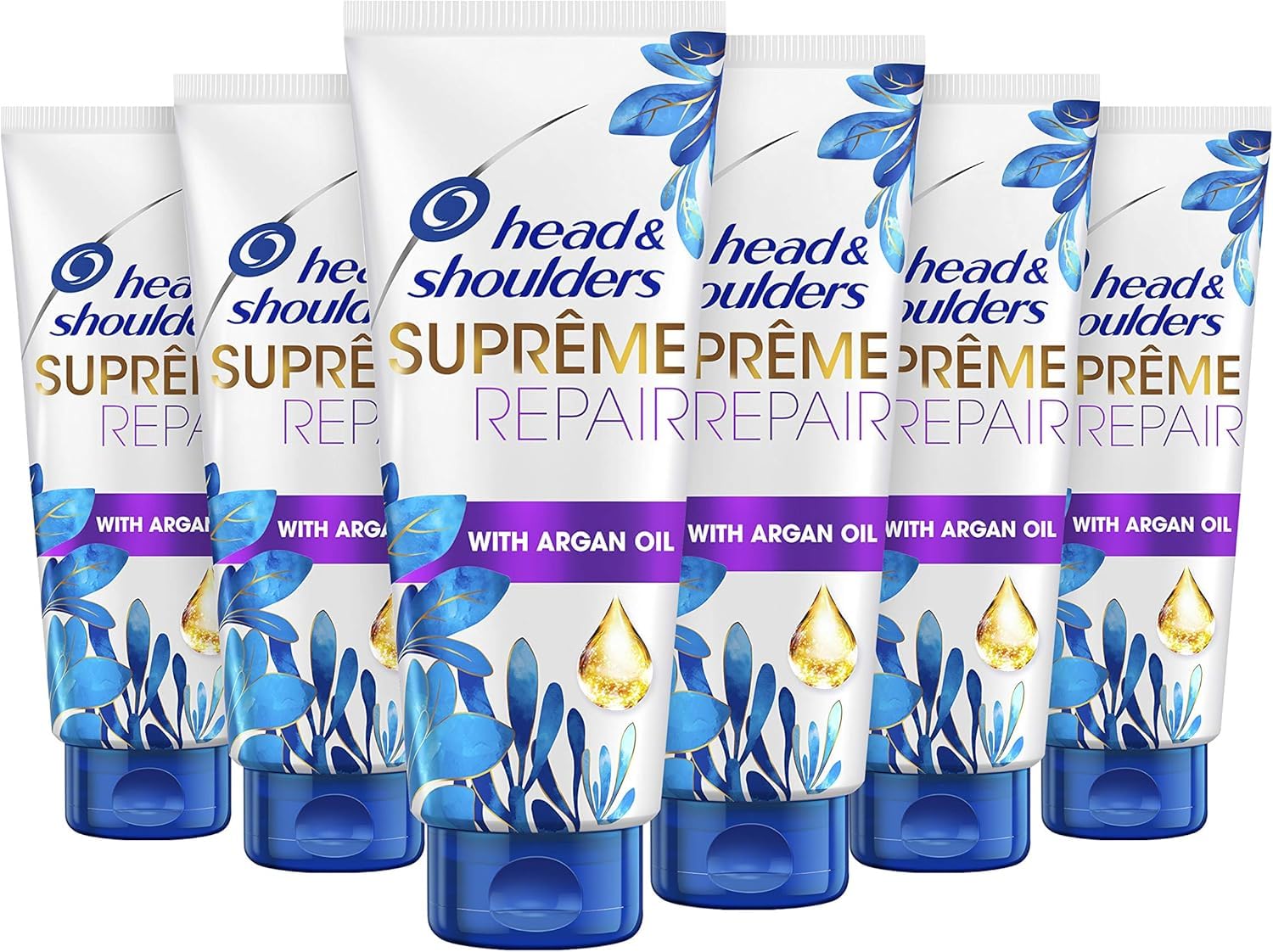 Head & Shoulders Supreme Damage Repair Conditioner with Argan Oil, 6 Pack