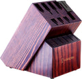 Jolof Store Wooden Knife Holder | 15-Slot Universal Block with Sharpener