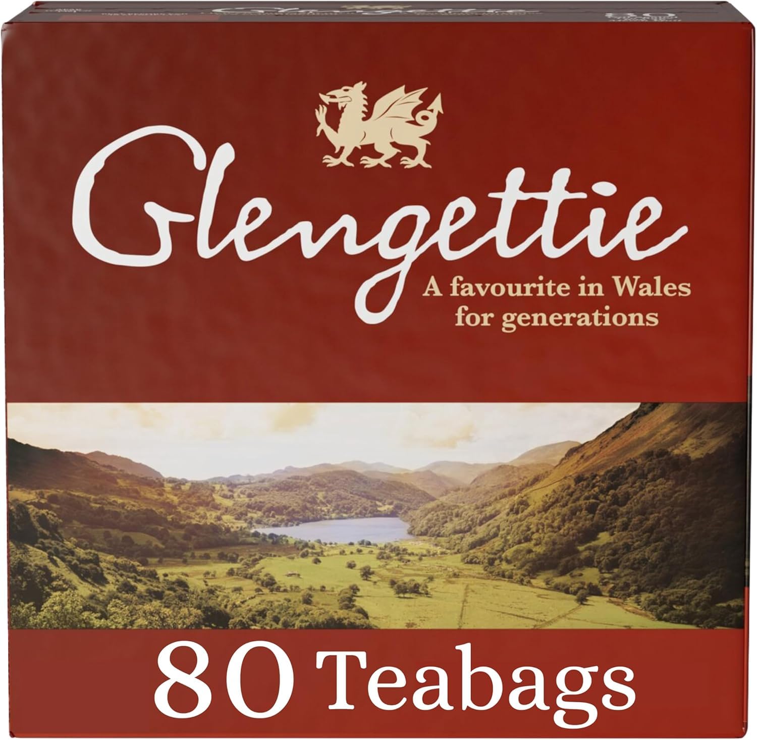 Glengettie Black Tea Bags – Traditional British Breakfast Tea (6 Pack)