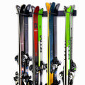 StoreYourBoard Heavy Duty Steel Ski Wall Rack - Holds 8 Pairs