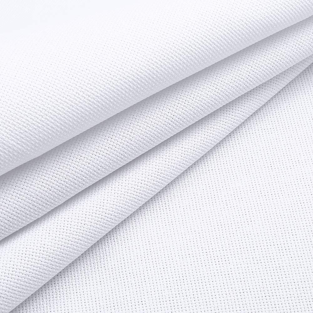 Caydo 18 Count Aida Fabric – 1 x 1.5m White Cotton Cross Stitch Cloth